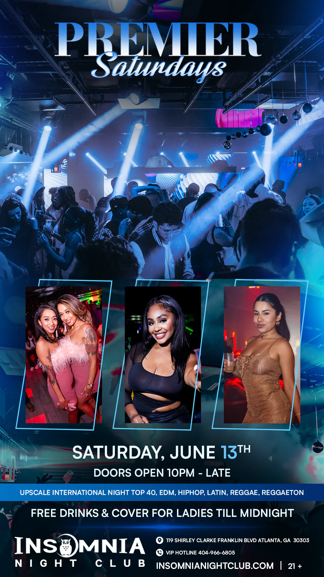 🎆Premier Saturdays at Insomnia Night Club 🎆
